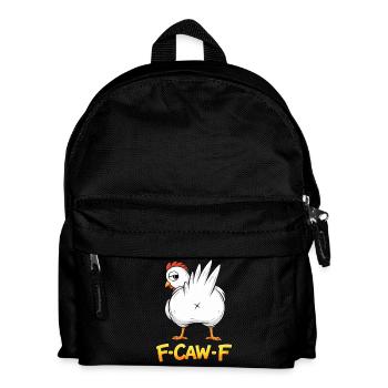 F-Caw-F poulet Humour adulte Coq drôle Fcawf - Sac à dos Enfant - noir - Devant