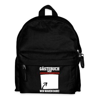 Gästebuch Mein Junggesellenabschied Wir Waren  - Kinder Rucksack - Schwarz - Vorne