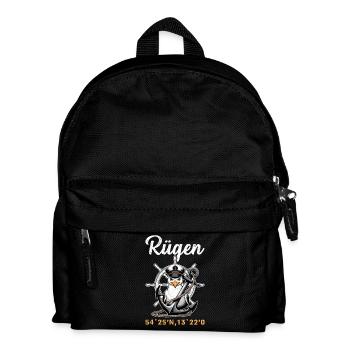 INSEL RÜGEN OSTSEE Rügen Urlaub Lustiges - Kinder Rucksack - Schwarz - Vorne