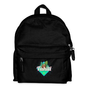 Tahiti dans la Polynésie française des îles - Sac à dos Enfant - noir - Devant