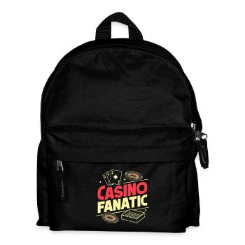 Gambling Fan Casino Fanatic Casino - Kids' Backpack - black - Front