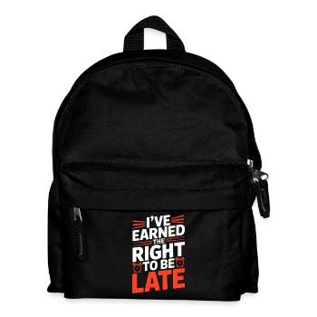 Retired Teacher I've Earned The Right Professor - Kids' Backpack - black - Front