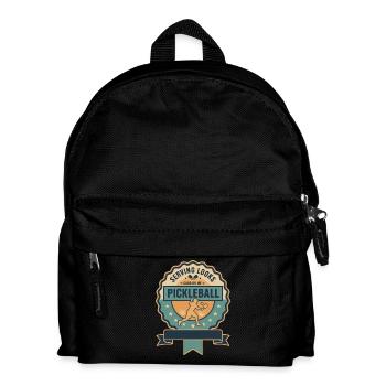 Pickleball-Aufschlag steht mir gut, lustiger Spieler - Kinder Rucksack - Schwarz - Vorne