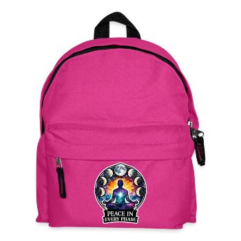 Mondmeditation, Mondachtsamkeit, Spirituell - Kinder Rucksack - Fuchsia - Vorne