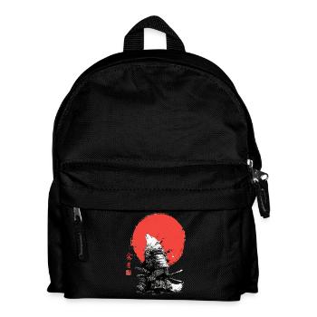 Wolf-Samurai unter Crimson Sun - Kinder Rucksack - Schwarz - Vorne