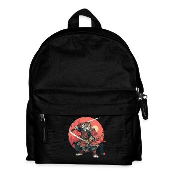 Samouraï Tigre en armure cramoisie - Sac à dos Enfant - noir - Devant