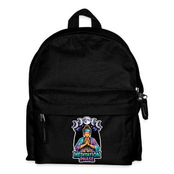Mondmeditation, Mondachtsamkeit, Spirituell - Kinder Rucksack - Schwarz - Vorne