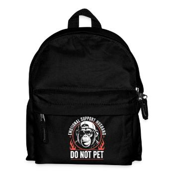 Emotional Support Monkey Do Not Pet - Kids' Backpack - black - Front