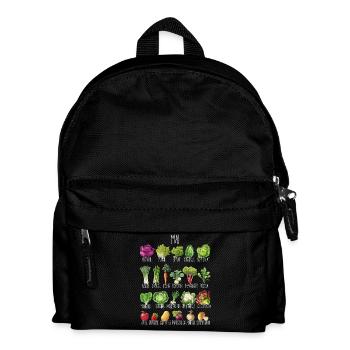 Hobby Garten Mai Obst & Gemüse für grüne Daumen - Kinder Rucksack - Schwarz - Vorne