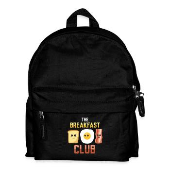 The Breakfast Club – Süßes Toast-Ei-Bacon - Kinder Rucksack - Schwarz - Vorne