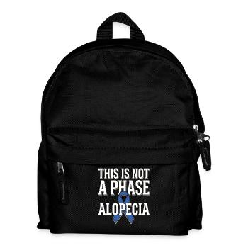 Alopezie-bewusstsein Alopecia Areata Haarausfall - Kinder Rucksack - Schwarz - Vorne