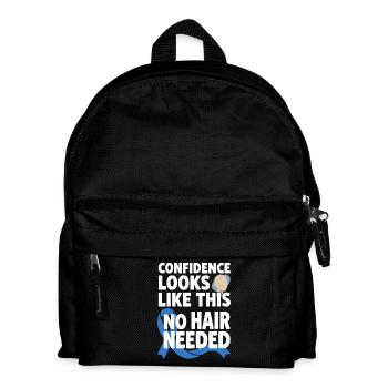 Alopezie-bewusstsein Alopecia Areata Haarausfall - Kinder Rucksack - Schwarz - Vorne