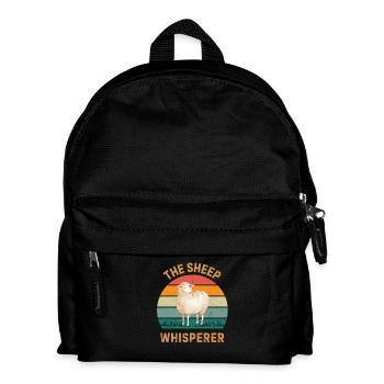 Schafflüsterer – lustiger Schafzüchter und Hirte - Kinder Rucksack - Schwarz - Vorne