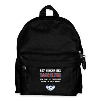 Barcelona Fußballfan - Kinder Rucksack - Schwarz - Vorne