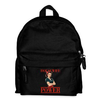 Femme au foyer Pouvoir rétro et stylée force - Sac à dos Enfant - noir - Devant