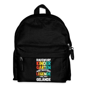 Eine Legende Geht vom Gelände - Kinder Rucksack - Schwarz - Vorne