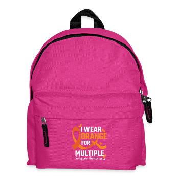 Sensibilisation à la sclérose en plaques avec le ruban orange - Sac à dos Enfant - fuchsia - Devant