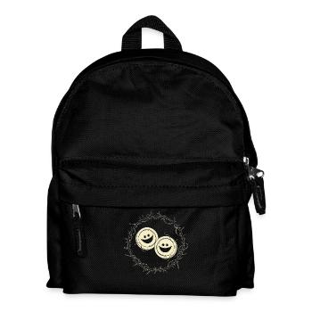 Grusel Knöpfe - Kinder Rucksack - Schwarz - Vorne