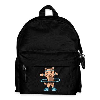 Hula Hup Huller Hullern Huller Hoop Cat - Kids' Backpack - black - Front