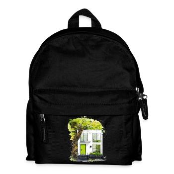 Ausweitung – Skizze der modernen Öko-Architektur - Kinder Rucksack - Schwarz - Vorne