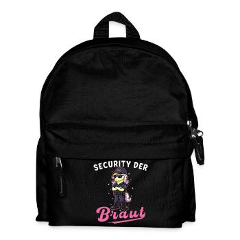 Sécurité de la licorne de la mariée pour un enterrement de vie de garçon - Sac à dos Enfant - noir - Devant