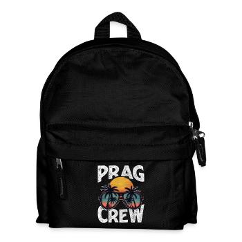 Prag Crew - Kinder Rucksack - Schwarz - Vorne