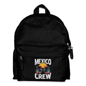 Mexiko Crew - Kinder Rucksack - Schwarz - Vorne