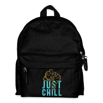 Just Chill Tiger – Relaxed Saying - Kids' Backpack - black - Front