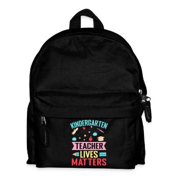 Enseignante de maternelle Lives Matters Enseignante de maternelle - Sac à dos Enfant - noir - Devant