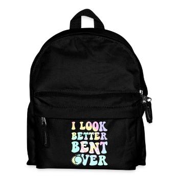 Ich sehe besser aus, wenn ich über das Abschlag gebeugt bin. - Kinder Rucksack - Schwarz - Vorne