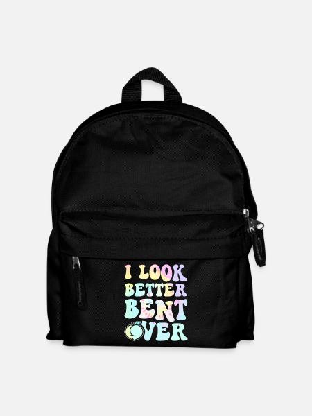 I Look Better Bent Over Tee - Kids' Backpack - black
