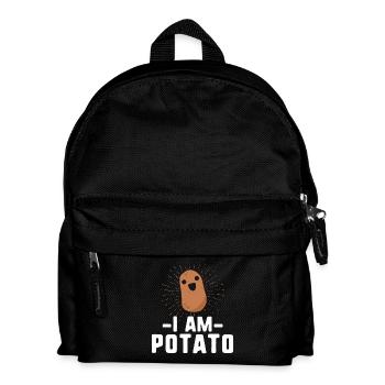 Sunburst-Kartoffel Ich bin Kartoffel - Kinder Rucksack - Schwarz - Vorne