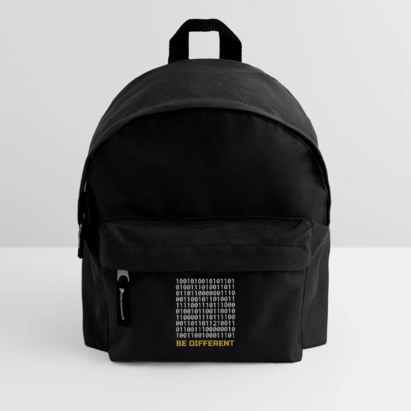 Be Different: Binary Pattern with Message Kids' Backpack