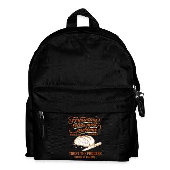 sourdough Fermenting Solves Problems - Kids' Backpack - black - Front