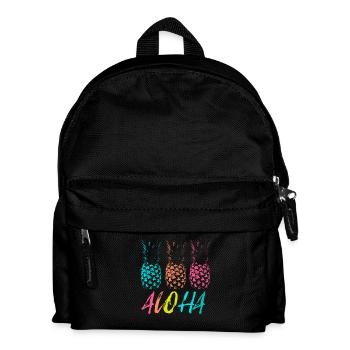 Hawaii Vacation Aloha Pineapple Trio - Kids' Backpack - black - Front