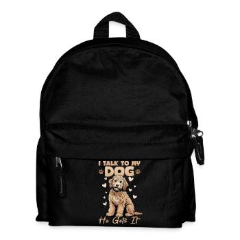Goldendoodle Dog Breed - Kids' Backpack - black - Front
