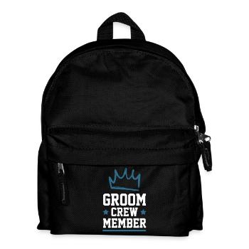 Groom Crew - Kinder Rucksack - Schwarz - Vorne