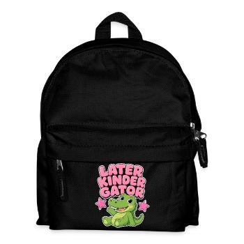 Später Kindergator – Kindergarten-Mädchengeschenk - Kinder Rucksack - Schwarz - Vorne