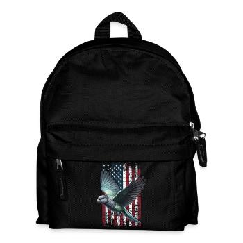 Pionus Parrot US Rotsteisspapagei - Kinder Rucksack - Schwarz - Vorne