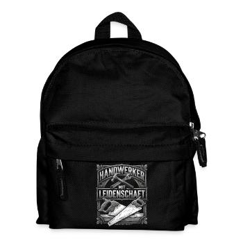 Handwerker Leidenschaft Qualität Tradition - Kinder Rucksack - Schwarz - Vorne
