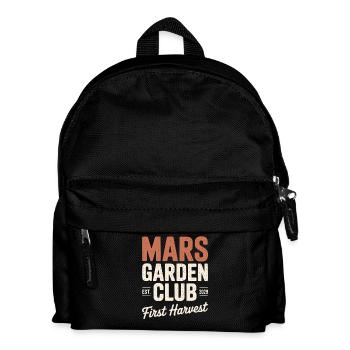 Mars Garden Club First Harvest Space Gardening - Kinder Rucksack - Schwarz - Vorne
