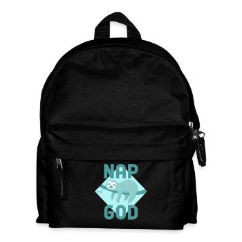 Nap God Sloth – Teen Chill Vibes - Kinder Rucksack - Schwarz - Vorne