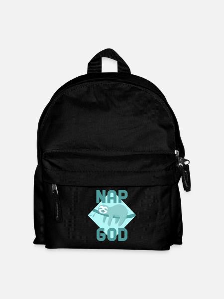 Nap God Sloth – Teen Chill Vibes - Kids' Backpack - black