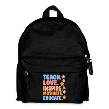 Enseignant Enseigne Aime Inspire Chemise - Sac à dos Enfant - noir - Devant