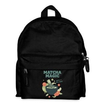 Matcha Magic Whisk It Real Good Green Tea Matcha - Kids' Backpack - black - Front