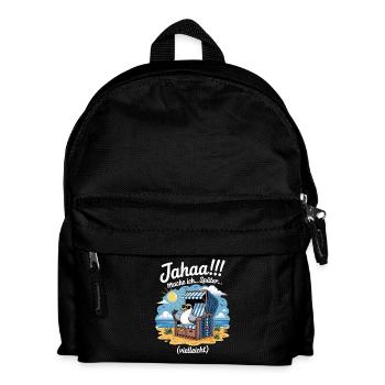  Jahaa mache ich spaeter vielleicht Moewe - Kinder Rucksack - Schwarz - Vorne