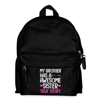 T-shirt graphique Awesome Sister True Story - Sac à dos Enfant - noir - Devant