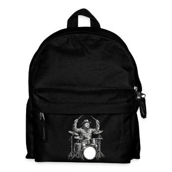 Theodore Roosevelt spielt Schlagzeug - Kinder Rucksack - Schwarz - Vorne