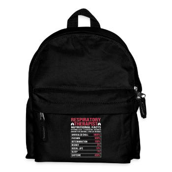 Atmen Atmung Atemwegstherapeut Sauerstoff - Kinder Rucksack - Schwarz - Vorne