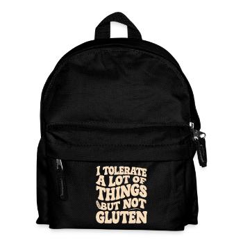 Gluten Nein, Toleranz Ja Shirt - Kinder Rucksack - Schwarz - Vorne
